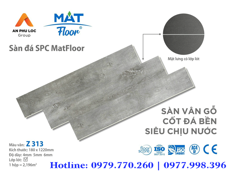 Sàn đá SPC Mat Floor Z313