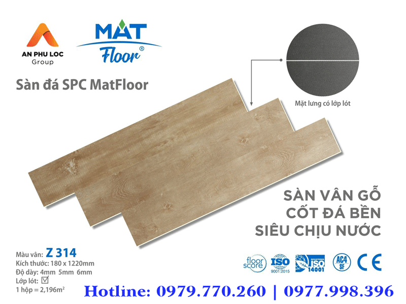 Sàn đá SPC Mat Floor Z314
