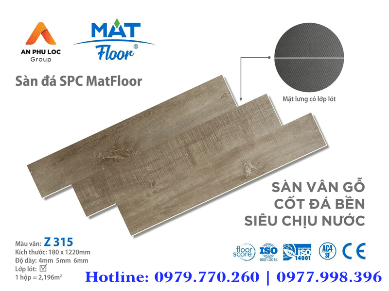 Sàn đá SPC Mat Floor Z315