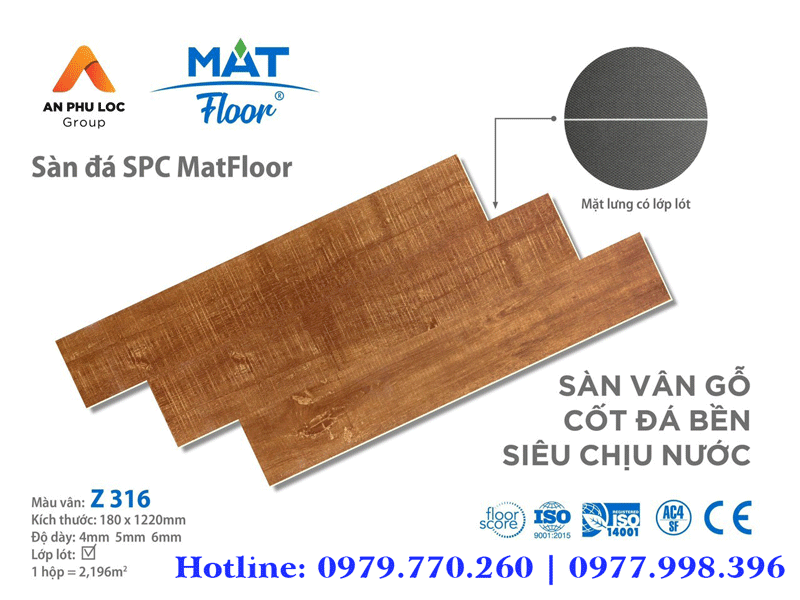 Sàn đá SPC Mat Floor Z316
