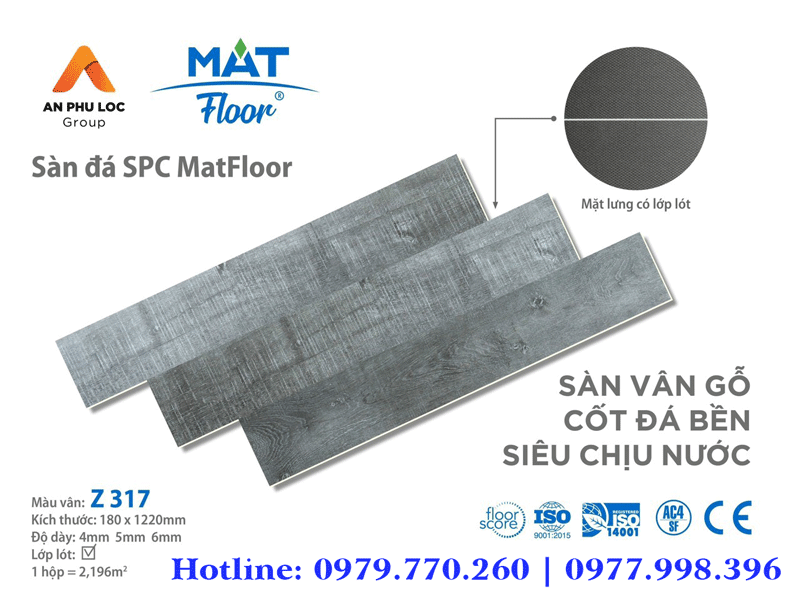 Sàn đá SPC Mat Floor Z317