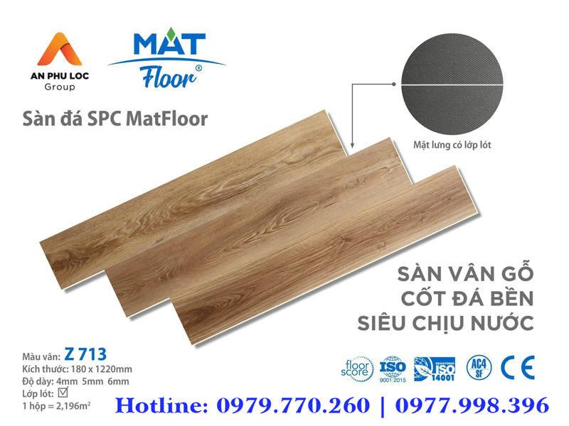 Sàn đá SPC Mat Floor Z713
