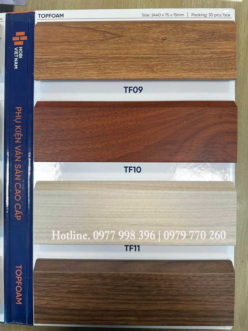 Phào chân tường nhựa cao 7.5cm