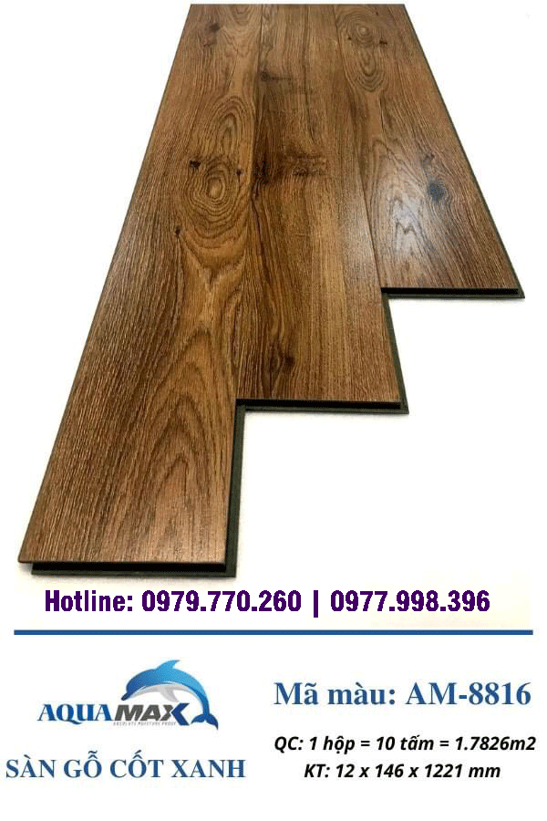 Sàn gỗ cốt xanh Aquamax AM 8816