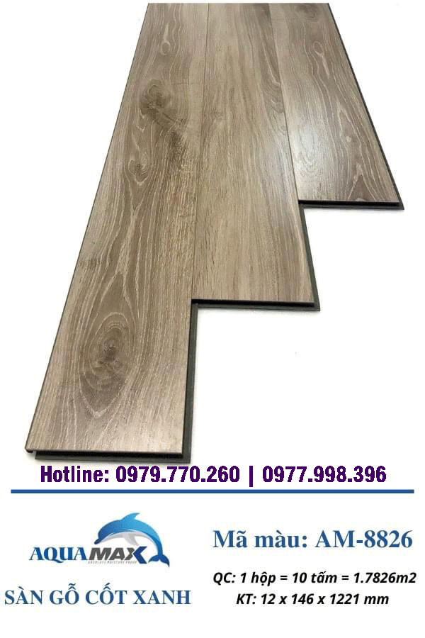 Sàn gỗ cốt xanh Aquamax AM 8826