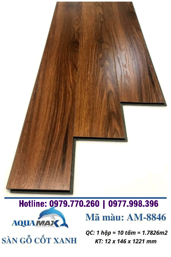 Sàn gỗ cốt xanh Aquamax AM 8846
