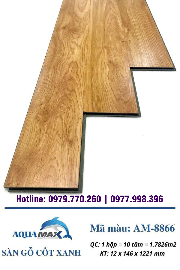 Sàn gỗ cốt xanh Aquamax AM 8866