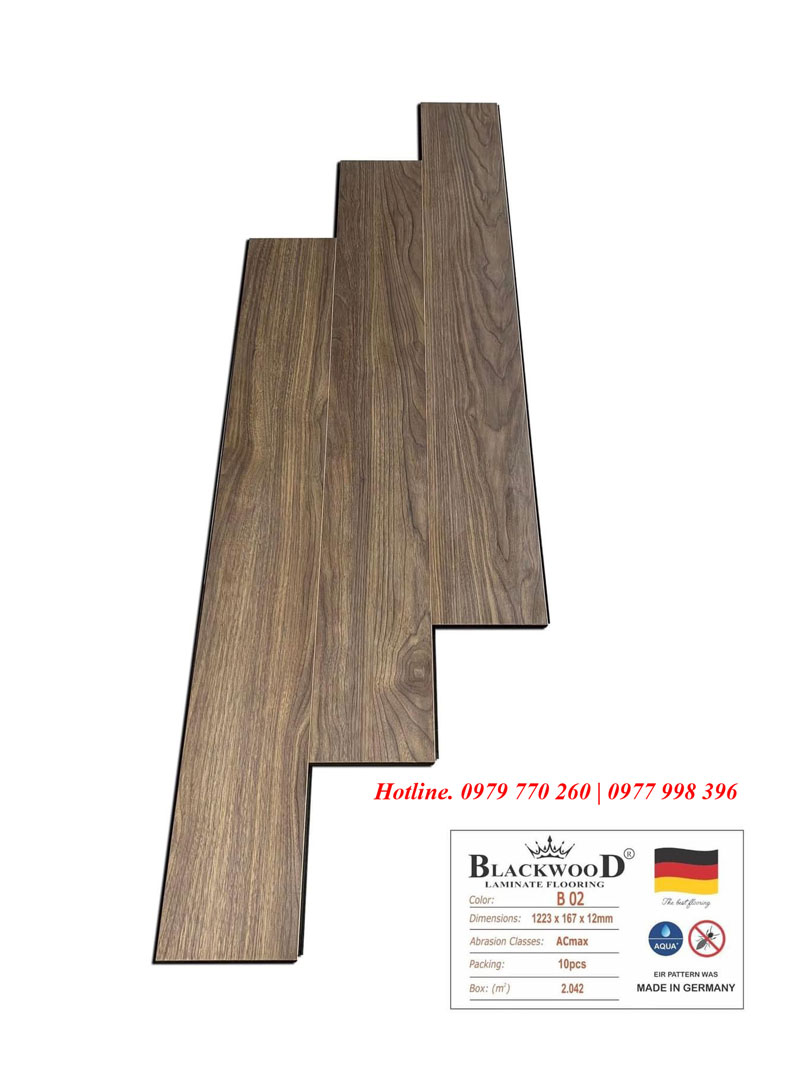 Sàn gỗ cốt đen lát thẳng Blackwood