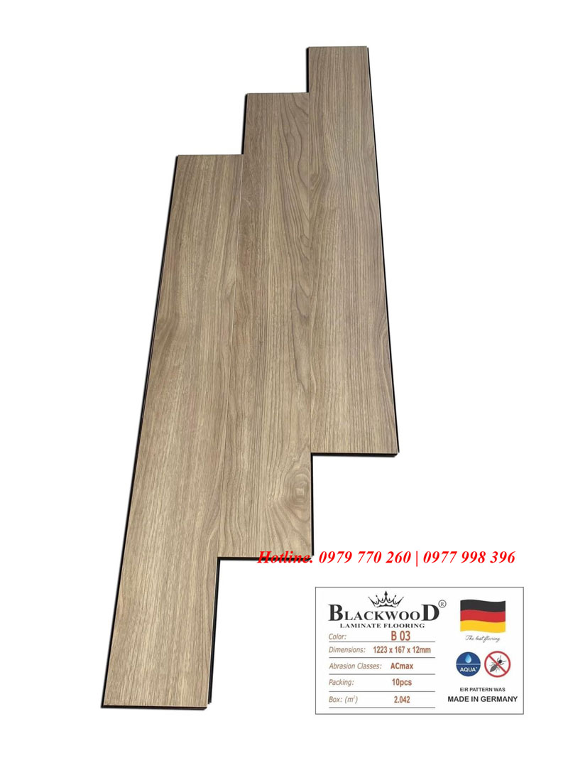 Sàn gỗ cốt đen lát thẳng Blackwood