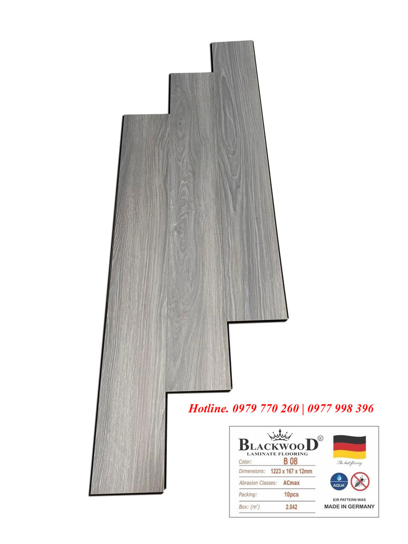 Sàn gỗ cốt đen lát thẳng Blackwood