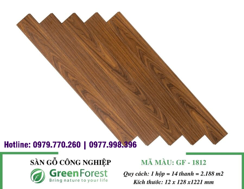 Sàn gỗ công nghiệp Green Forest GF1811 Sàn gỗ công nghiệp Green Forest GF1811