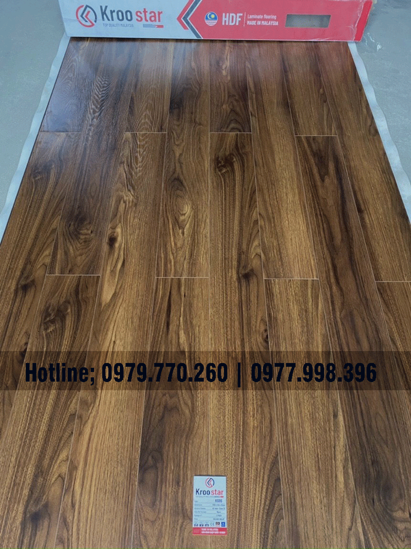 Sàn gỗ Kroostar HDF Made In Malaysia