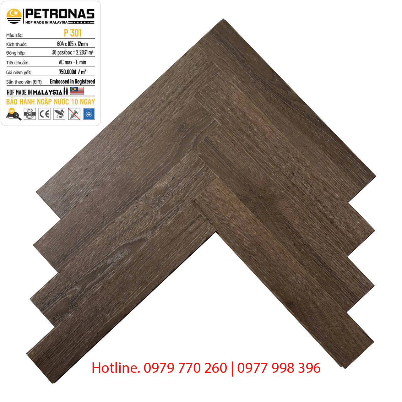 Tổng kho sàn gỗ xương cá Petronas