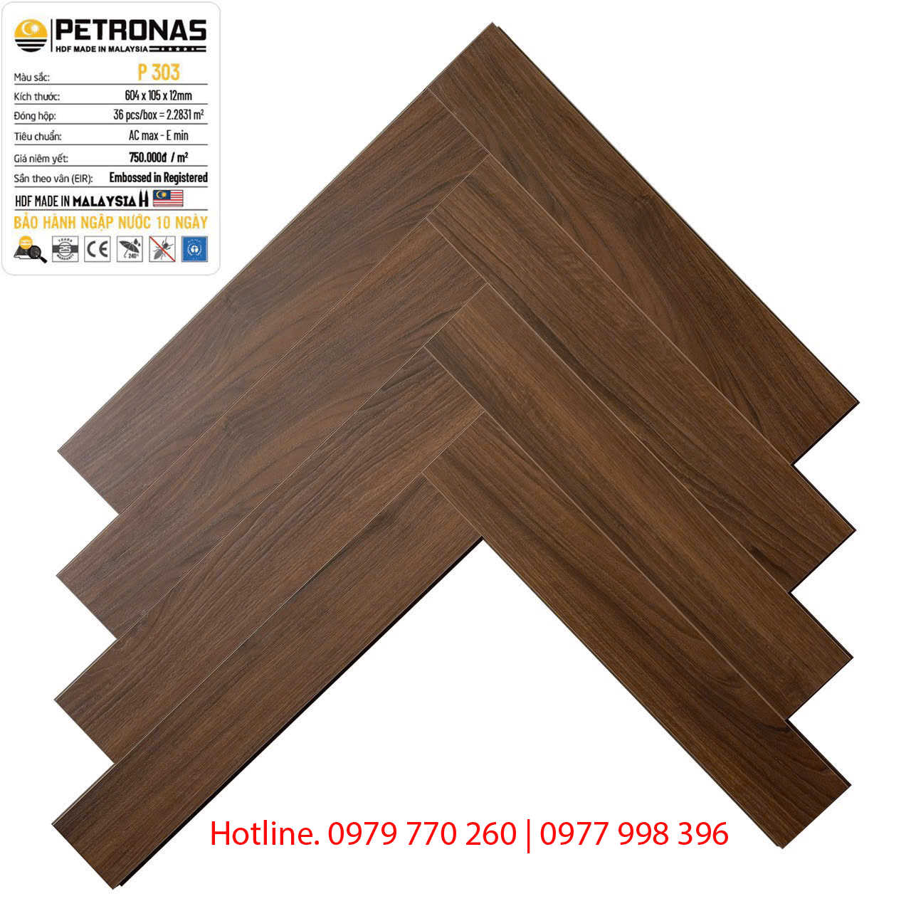 Tổng kho sàn gỗ xương cá Petronas