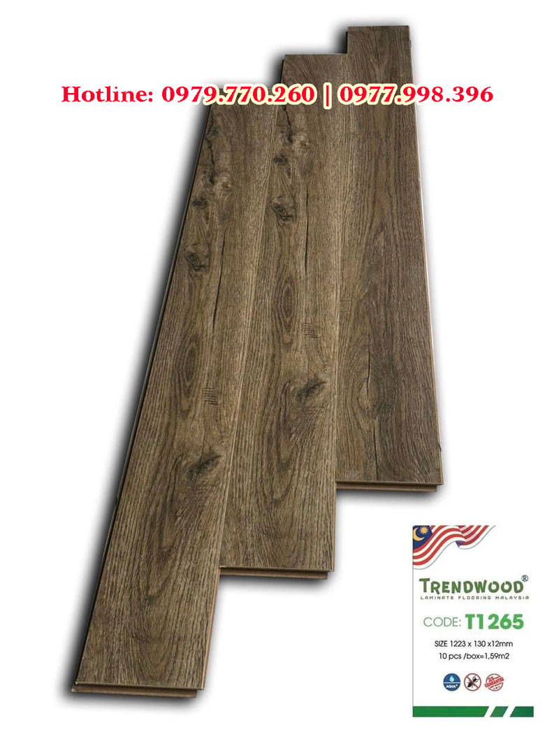 Sàn gỗ trendwood cốt nâu đế vàng 12mm