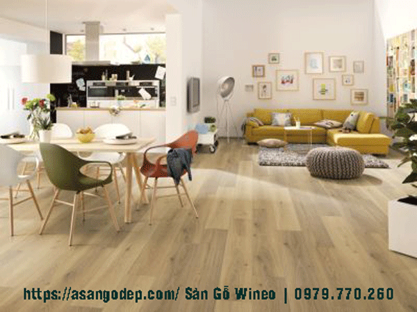 S&agrave;n gỗ Wineo nhập khẩu 100% Đức