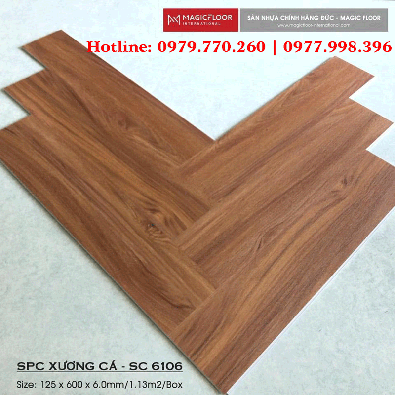 Sàn gỗ xương cá Magic Floor SC6106