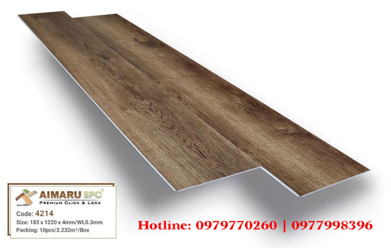 Sàn nhựa hèm khóa Aimaru SPC 4214