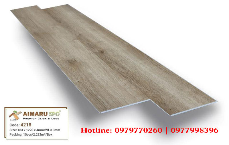 Sàn nhựa hèm khóa Aimaru SPC 4218