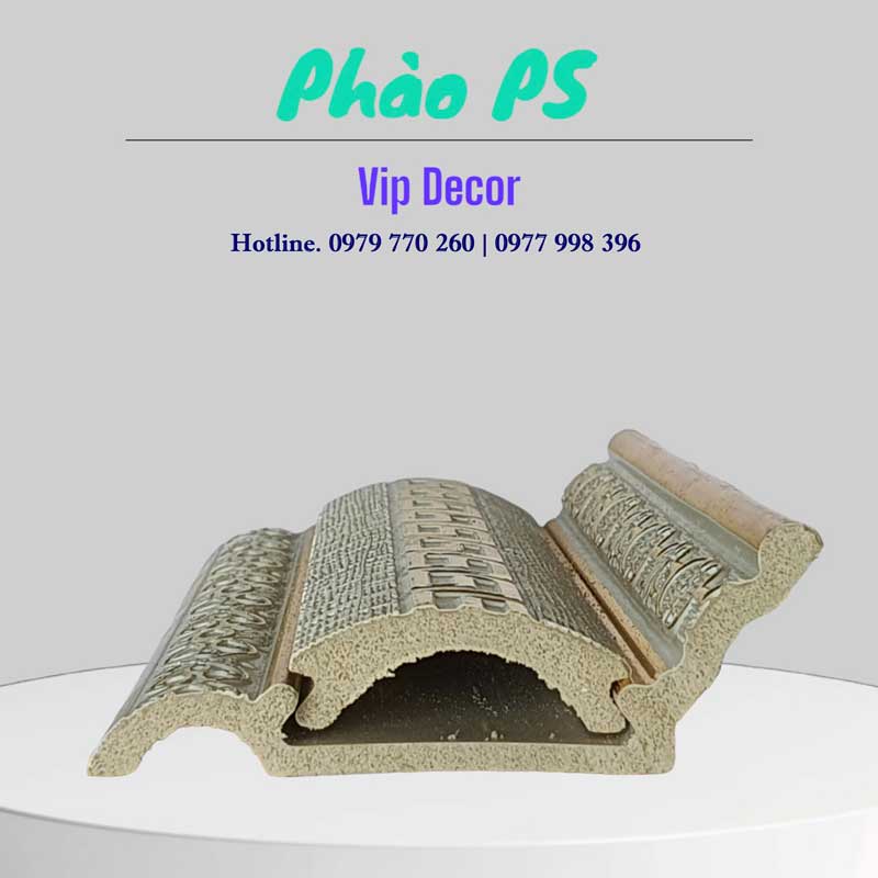 Phào cổ trần nhựa PS rát vàng cao cấp