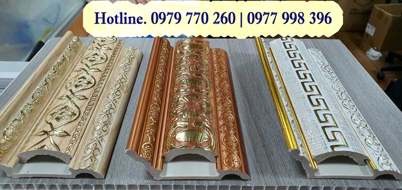 Phào cổ trần nhựa PS rát vàng cao cấp