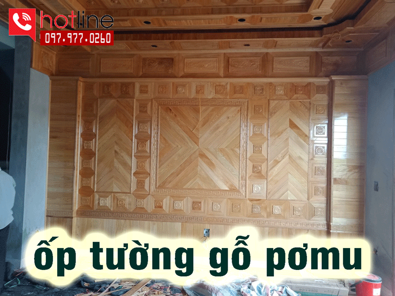 Mẫu trần gỗ pơmu đẹp