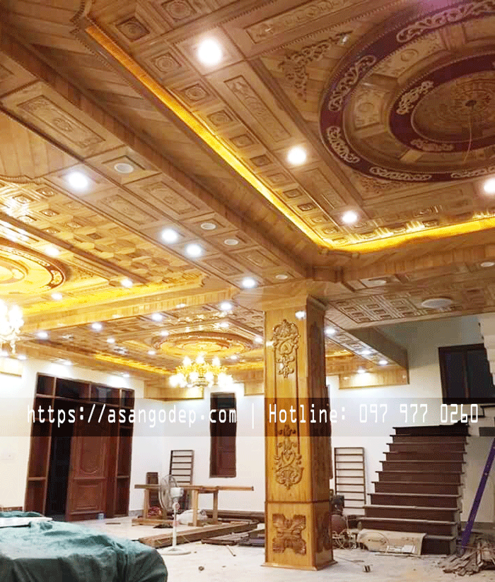 Trần gỗ tự nhiên cao cấp Trần gỗ tự nhiên cao cấp