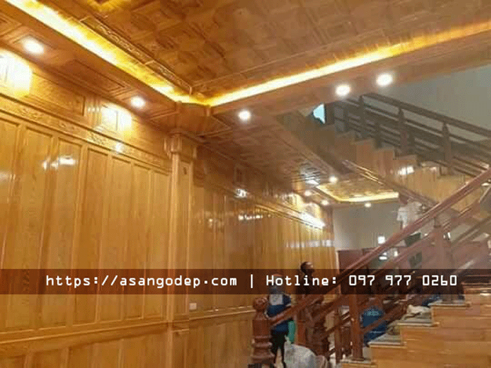 Trần gỗ tự nhiên cao cấp Trần gỗ tự nhiên cao cấp