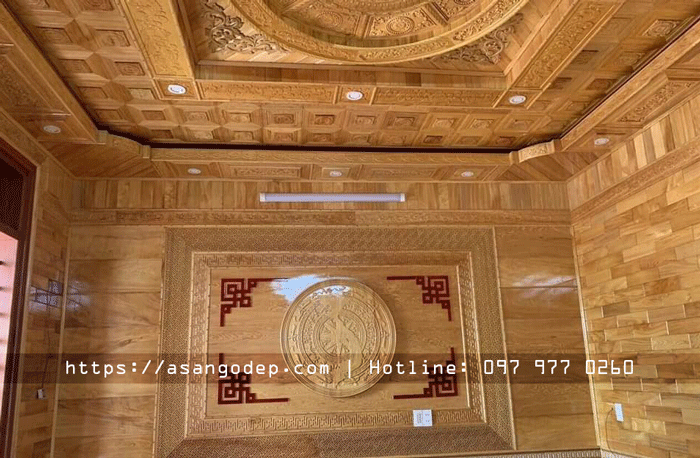 Trần gỗ tự nhiên cao cấp Trần gỗ tự nhiên cao cấp