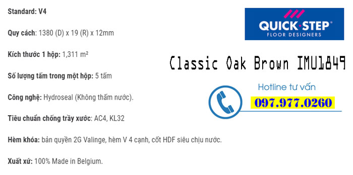 Classic Oak Brown IMU1849