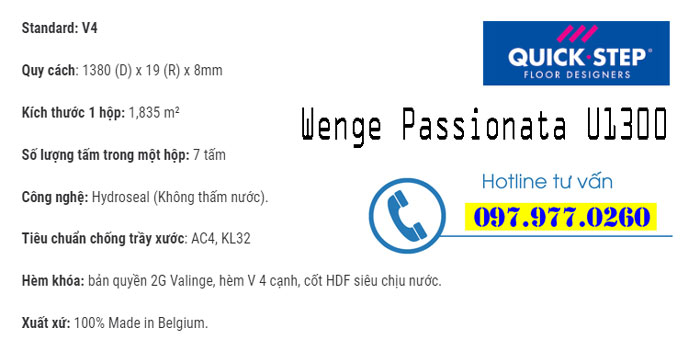Wenge Passionata U1300
