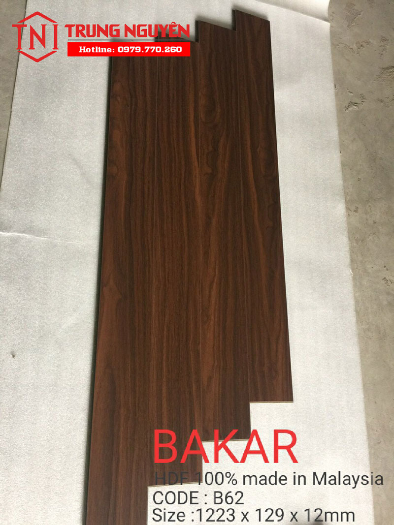 Sàn gỗ cốt xanh Bakar HDF malaysia AC5 Sàn gỗ cốt xanh Bakar HDF malaysia AC5