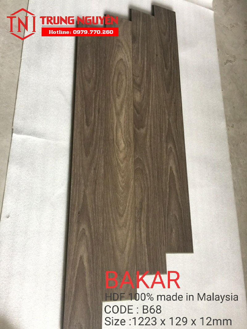 Sàn gỗ cốt xanh Bakar HDF malaysia AC5 Sàn gỗ cốt xanh Bakar HDF malaysia AC5