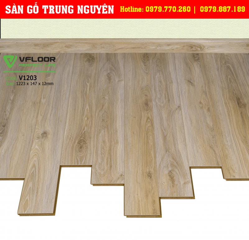 Giá sàn gỗ VFloor cao cấp V1203