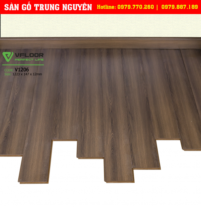 Giá sàn gỗ VFloor cao cấp V1206