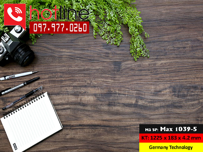 Sàn nhựa hèm khóa MaxFloor mã Max 1039-5 Sàn nhựa hèm khóa MaxFloor mã Max 1039-5