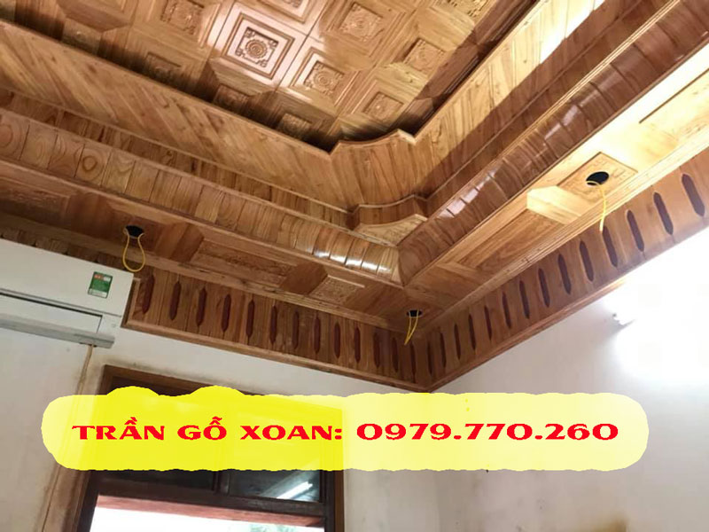 Top 50 mẫu trần nhà gỗ xoan đẹp hiện đại nhất